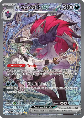 N's Zoroark ex (Ascended Heroes 286/217)